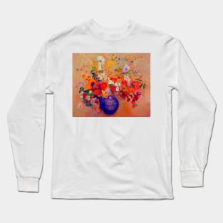 'Bouquet de fleurs' by Odilon Redon REMASTERED TECHNICOLOR Long Sleeve T-Shirt